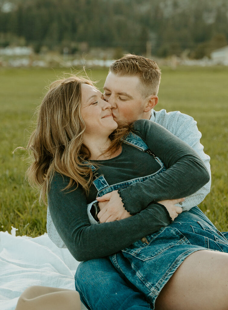 Reno Wedding Photographer captures man hugging woman